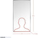 Kye 40 X 22 inch Polished Nickel Wall Mirror, Varaluz Casa