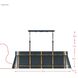 Brasserie 5 Light 52 inch Blackened Zinc and Heritage Bronze Linear Pendant Ceiling Light