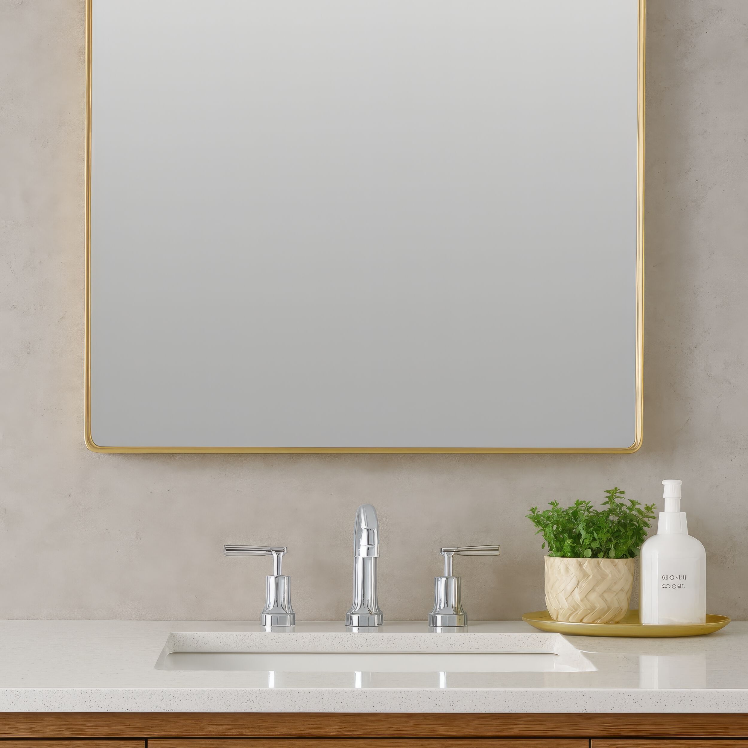Kye 30 X 24 inch Gold Wall Mirror, Varaluz Casa