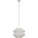 Swoon 1 Light 16 inch Matte White Pendant Ceiling Light, Smithsonian Collaboration