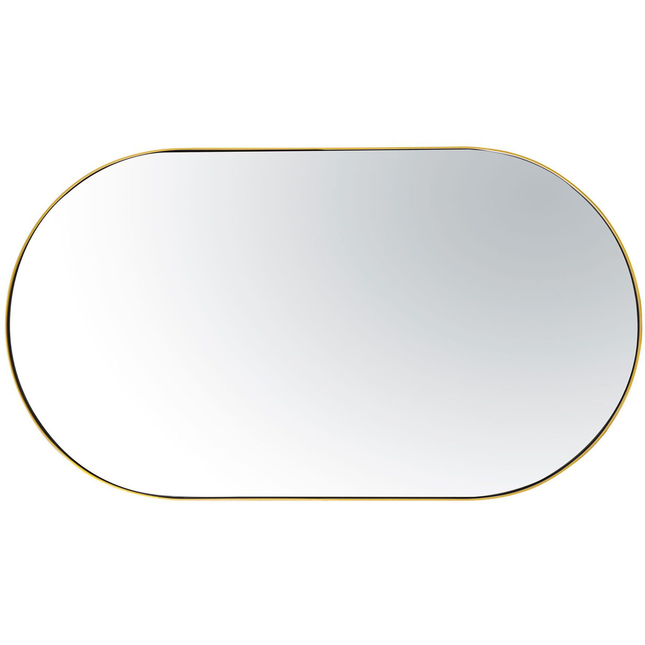 Capsule 40 X 22 inch Gold Wall Mirror