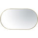 Capsule 40 X 22 inch Gold Wall Mirror