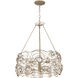 Ethereal Rose 6 Light 24 inch Havana Gold Ombre Chandelier Ceiling Light