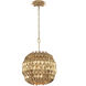 Forever 3 Light 18 inch French Gold Pendant Ceiling Light