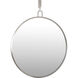 Stopwatch 32 X 30 inch Brushed Nickel Accent Mirror