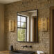 Suratto 2 Light 8 inch Matte Black and Honey Blonde Wall Sconce Wall Light in Matte Black/Honey Blonde