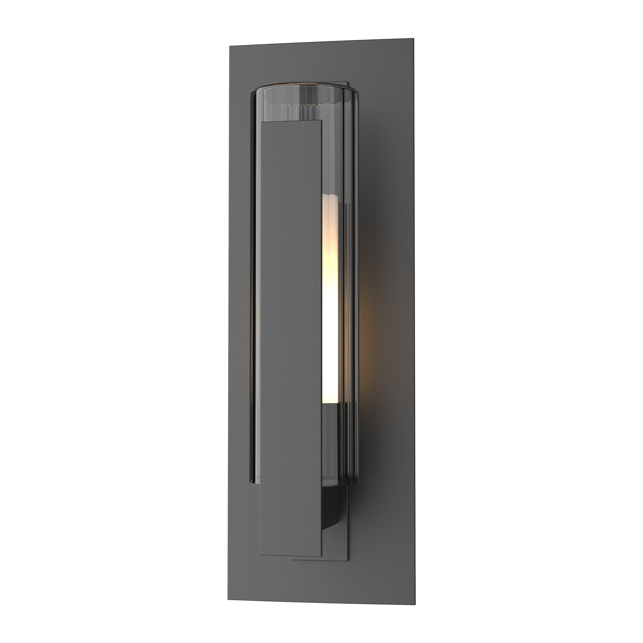 Vertical Bar 1 Light 15 inch Coastal Black Outdoor Sconce, Small
