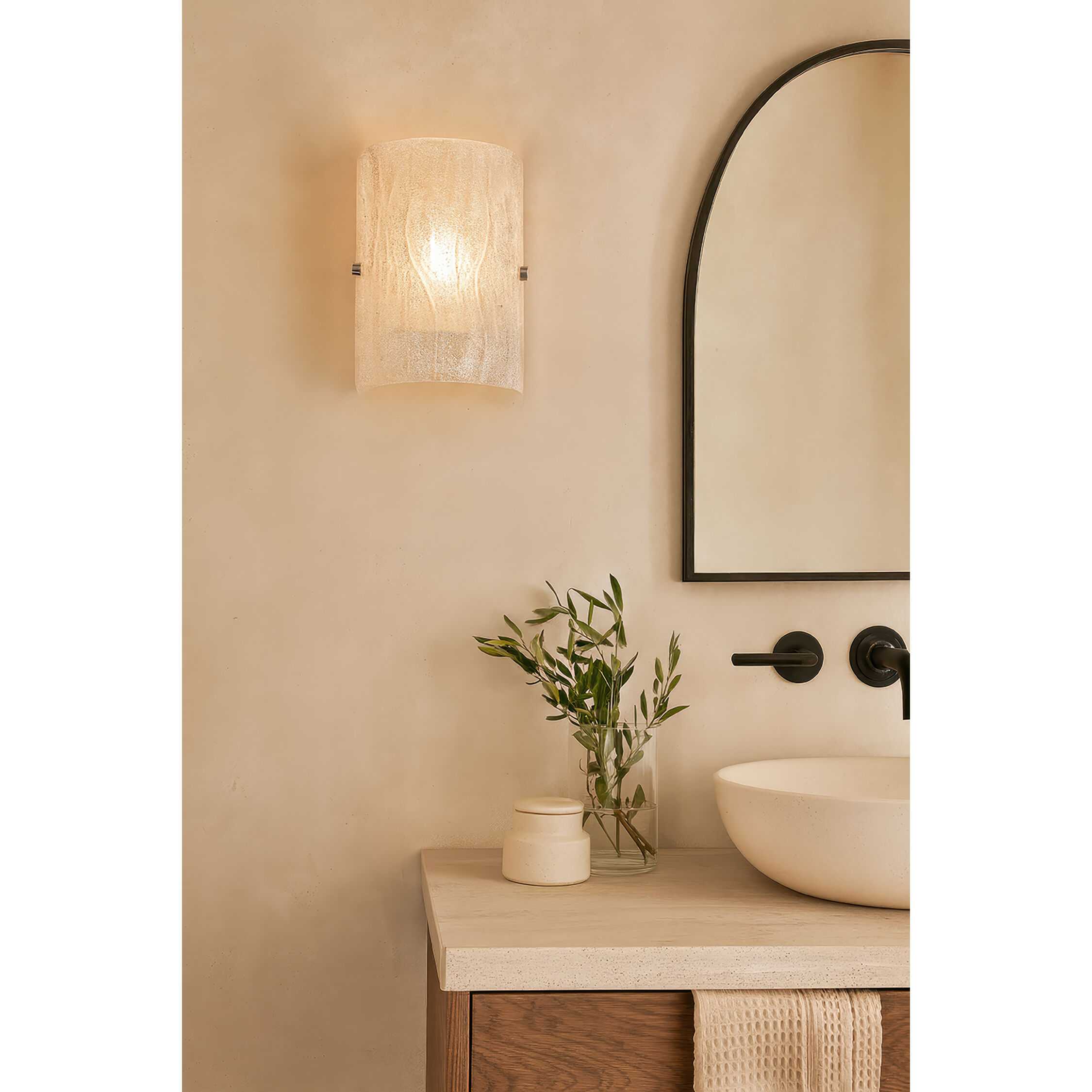 Brilliance 1 Light 6.75 inch Chrome ADA Wall Sconce Wall Light