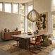 Construct 8 Light 28 inch Dark Bronze and French Gold Pendant Ceiling Light