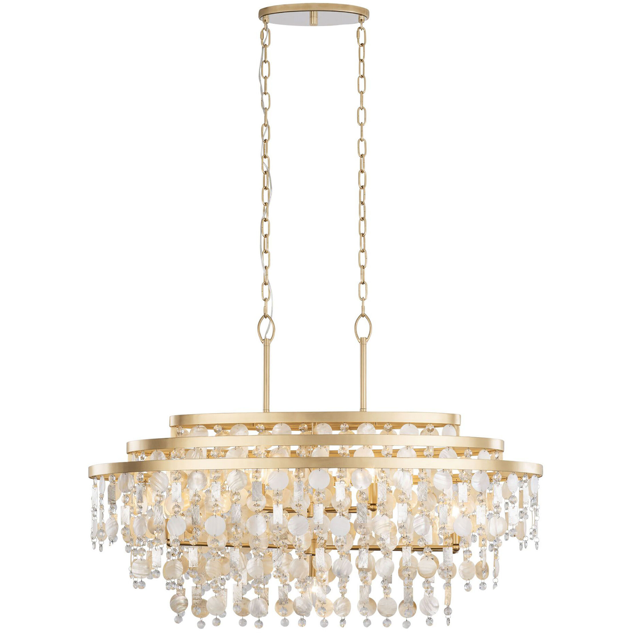 Kalani Linear Pendant Ceiling Light, Smithsonian Collaboration