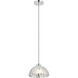 Chroman Empire 1 Light 10 inch Chrome Pendant Ceiling Light