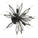 Orbital 4 Light 18.3 inch Carbon Semi-Flush Ceiling Light