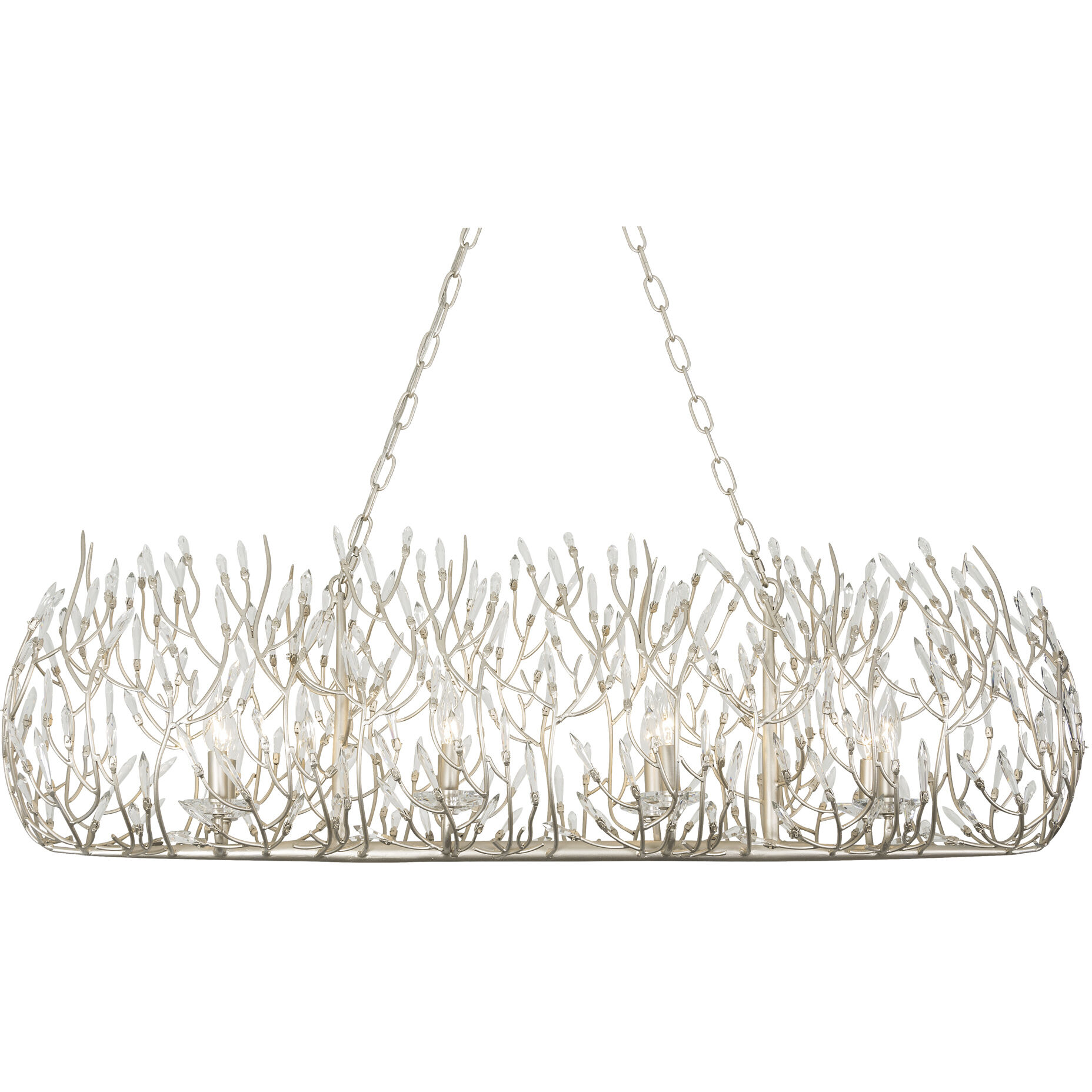 Bask 8 Light 48 inch Gold Dust Linear Pendant Ceiling Light