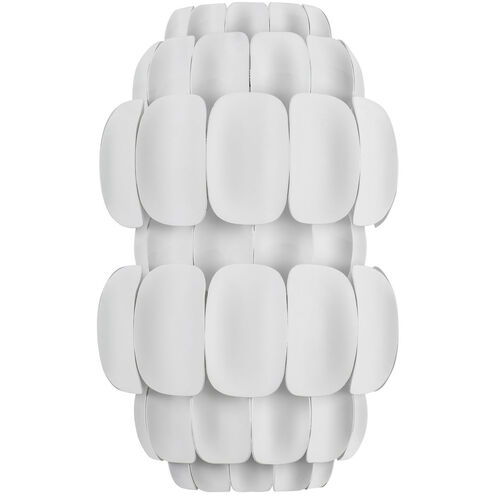 Swoon Sconce Wall Light in Matte White, Smithsonian Collaboration