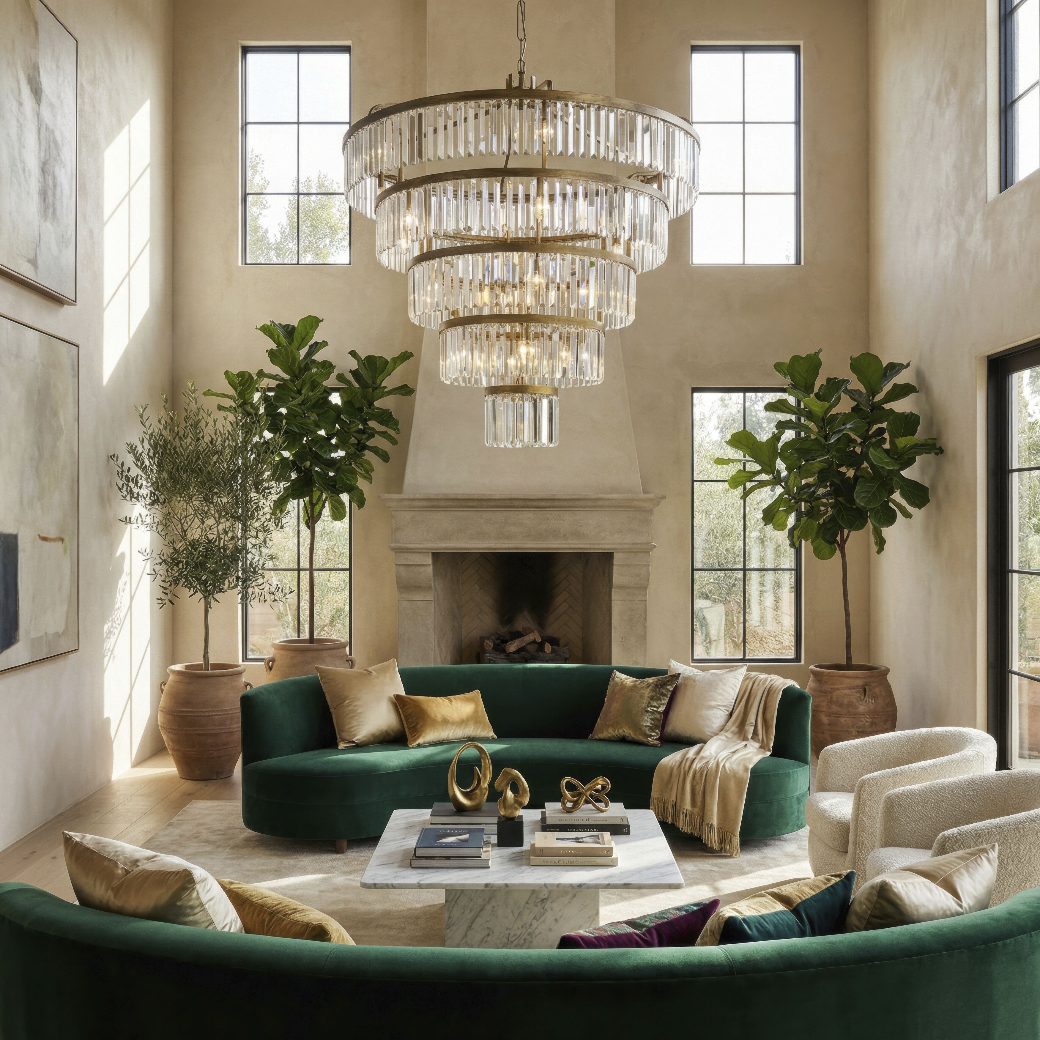 Social Club 25 Light 44 inch Havana Gold Chandelier Ceiling Light