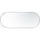 Capsule 60 X 24 inch Chrome Wall Mirror in Painted Chrome
