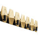 Malone 4 Light 31 inch Matte Black/French Gold Bath Vanity Light Wall Light