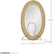 Athena 40.25 X 24.25 inch French Gold with Natural Seagrass Wall Mirror