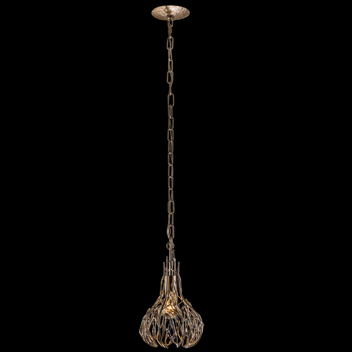 Bask 1 Light 8 inch Gold Dust Mini Pendant Ceiling Light