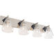 Prestige 4 Light 34 inch Brushed Nickel Bath Vanity Wall Light
