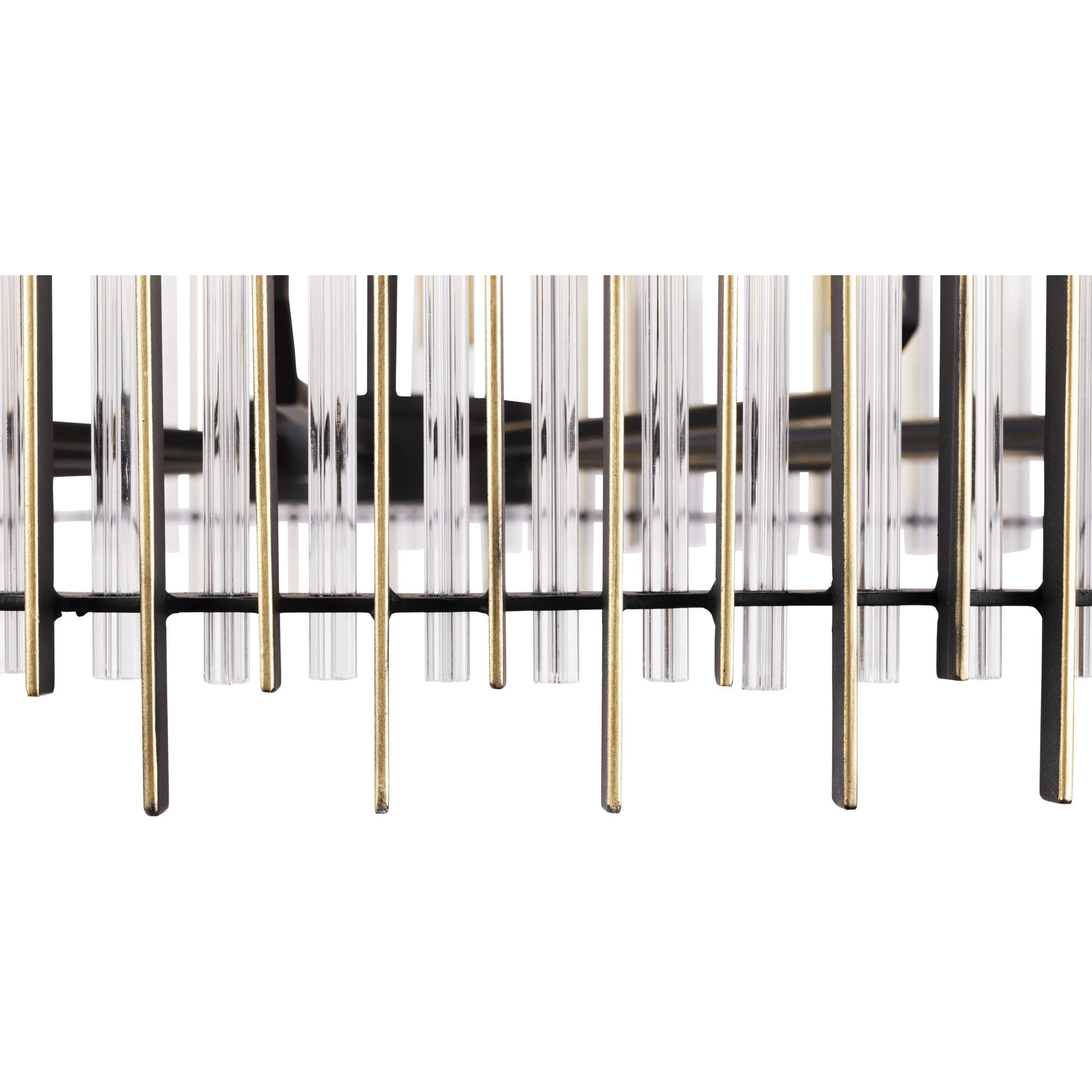 Park Row 10 Light 40 inch Matte Black and French Gold Pendant Ceiling Light, Smithsonian Collaboration