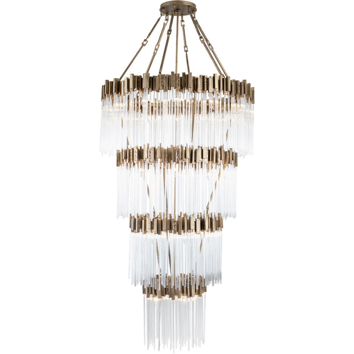 Matrix 30 Light 40 inch Havana Gold Chandelier Ceiling Light