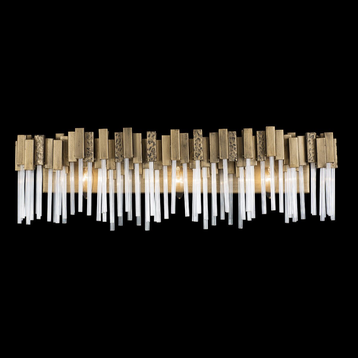 Matrix 3 Light 28 inch Havana Gold Bath Vanity Wall Light