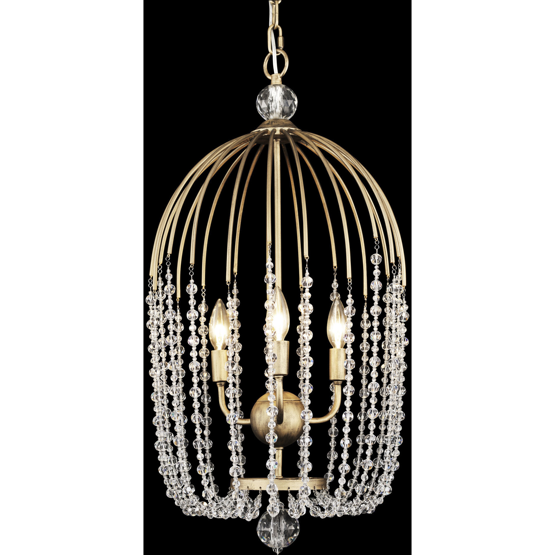 Voliere 3 Light 14.5 inch Havana Gold Pendant Ceiling Light