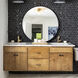 Stopwatch 43.25 X 40 inch Black Accent Wall Mirror, Varaluz Casa