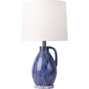 Avesta 22 inch 100.00 watt Apothecary Gray and Blue Lustro Table Lamp Portable Light