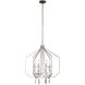 Barcelona 7 Light 26 inch Transcend Silver and Clear Pendant Ceiling Light