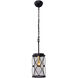 Harlequin 1 Light 7 inch Warm Bronze and Gold Pendant Ceiling Light