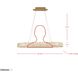 Golden Ratio 1 Light 33.4 inch Satin Gold Linear Pendant Ceiling Light