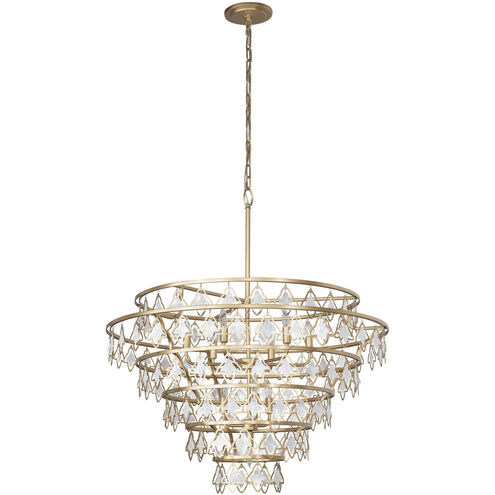 Fleur 10 Light 36 inch French Gold Chandelier Ceiling Light, Smithsonian Collaboration