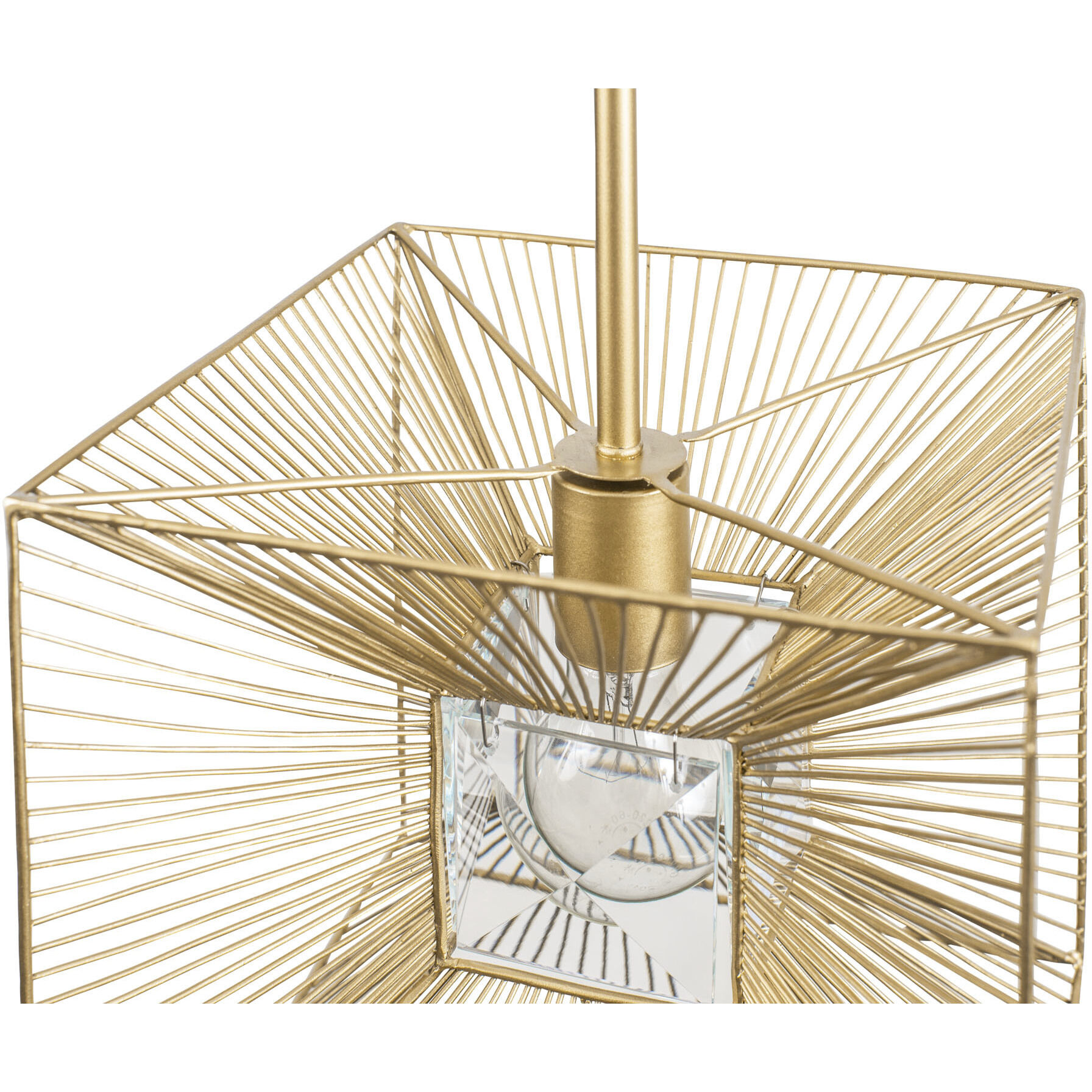 Arcade 1 Light 10 inch French Gold Pendant Ceiling Light