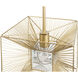 Arcade 1 Light 10 inch French Gold Pendant Ceiling Light