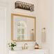 Windsor 3 Light 23.75 inch Carbon and Havana Gold Bath Vanity Light Wall Light