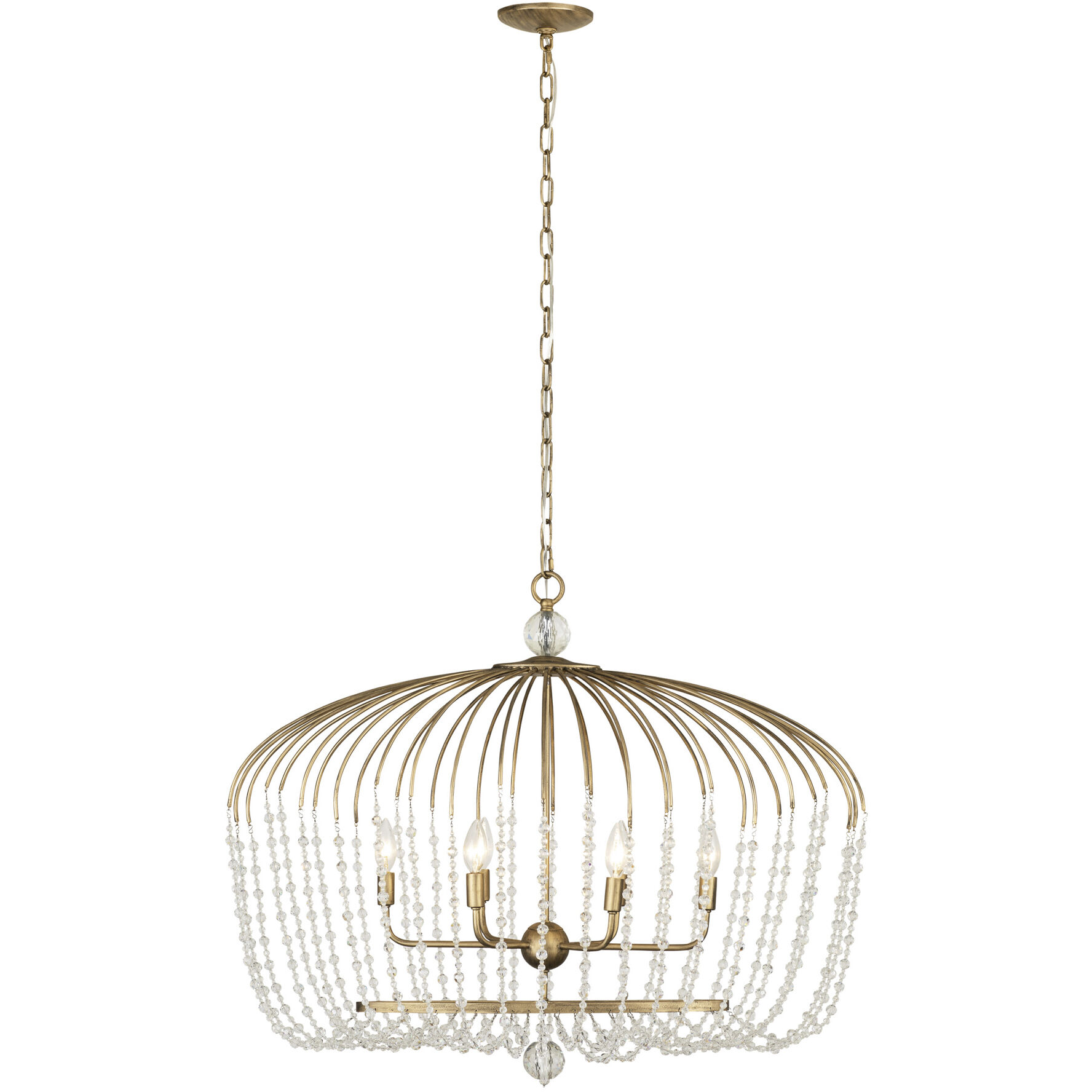 Voliere 6 Light 36 inch Havana Gold Pendant Ceiling Light