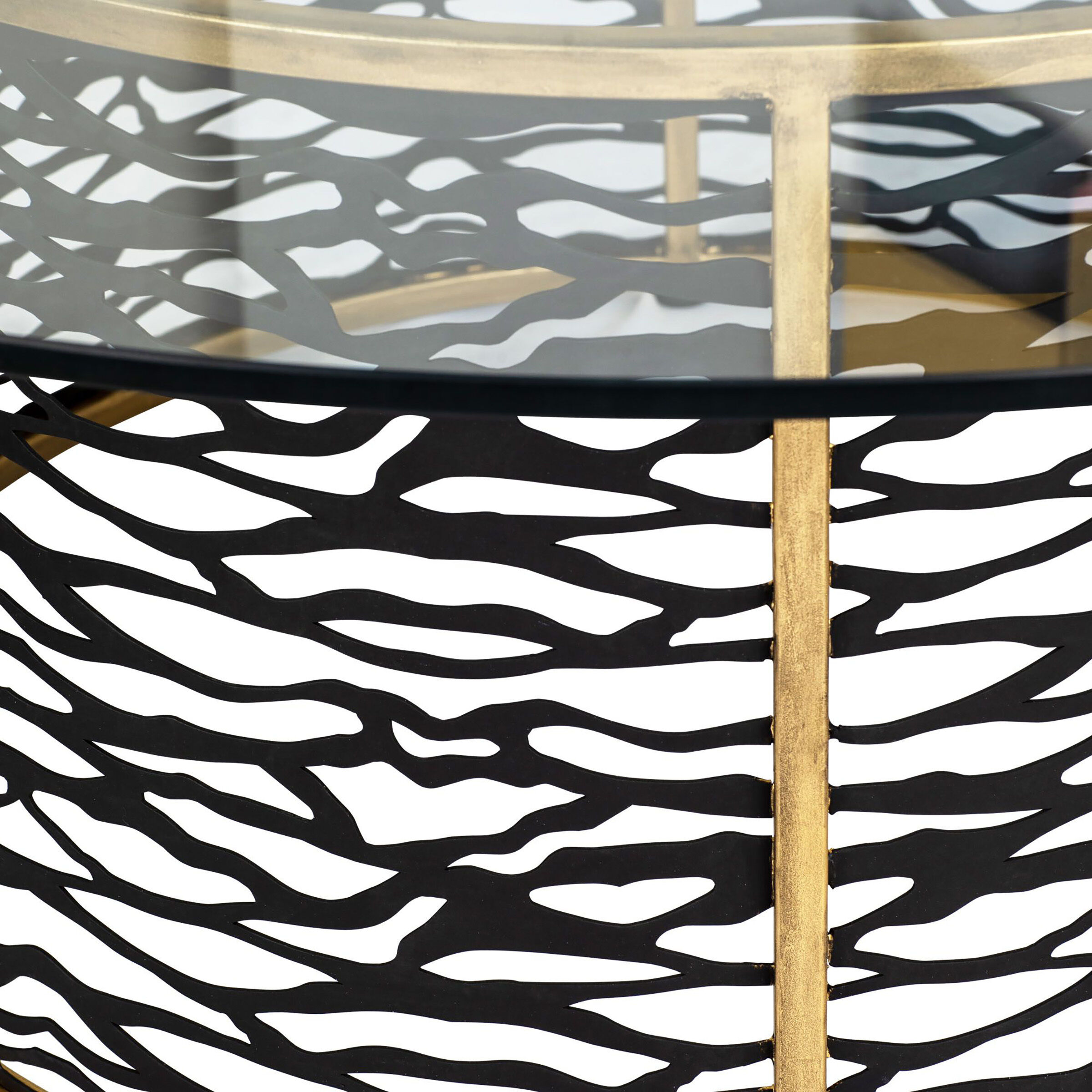 Kato 46 inch Havana Gold Coffee Table, Smithsonian Collaboration