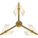 Mingle 3 Light 17 inch Satin Brass Pendant Ceiling Light