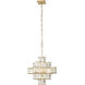 Cubic 6 Light 18.5 inch Calypso Gold Pendant Ceiling Light