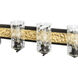 Hammer Time 4 Light 33 inch Carbon/French Gold Bath Vanity Wall Light