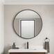 Tablet 30 X 30 inch Black Wall Mirror