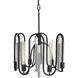 Darden 6 Light 18 inch Matte Black/Painted Chrome Pendant Ceiling Light