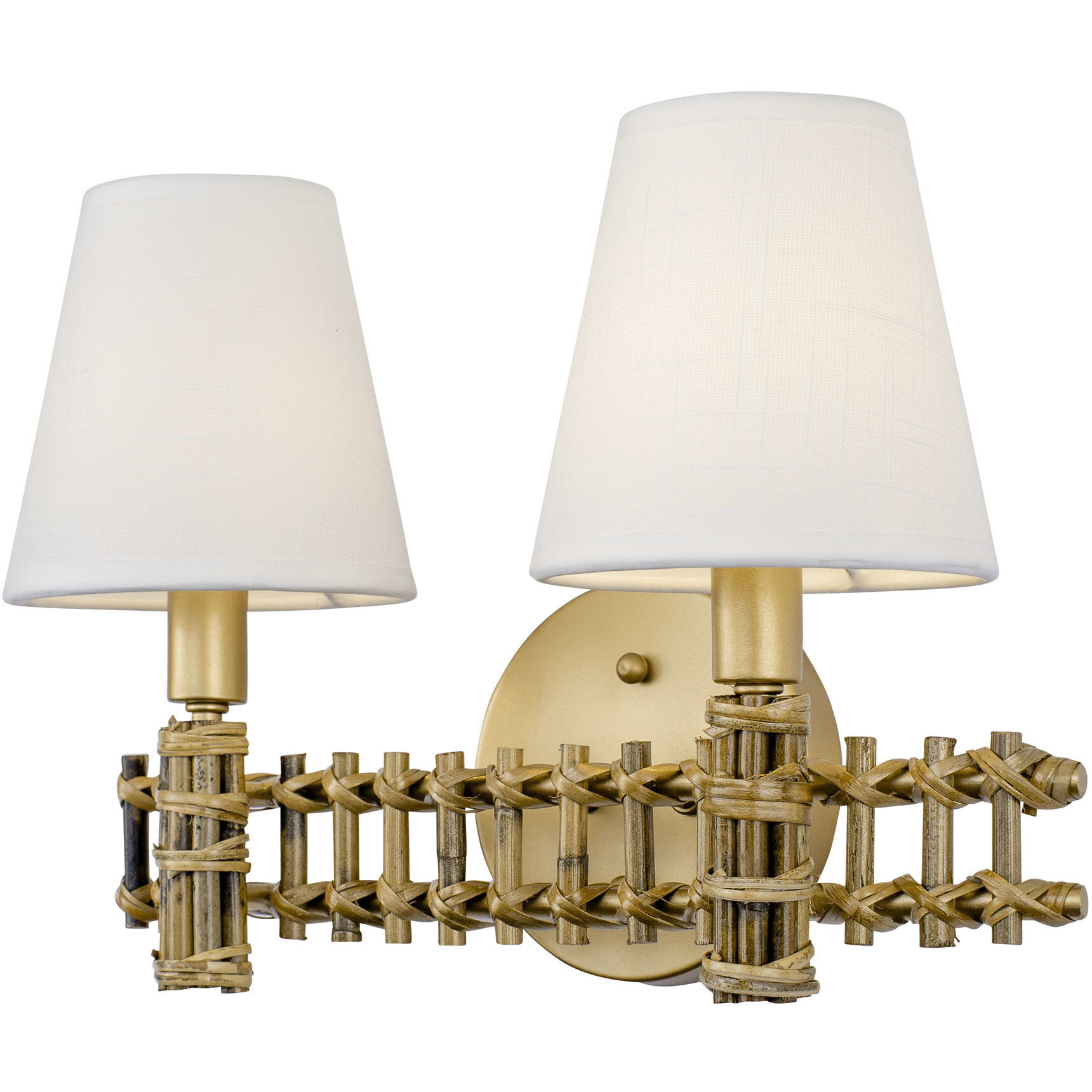 Nevis LED 14 inch French Gold Bath Vanity Wall Light