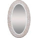 Athena 40.25 X 24.25 inch Matte White and Whitewash Seagrass Wall Mirror