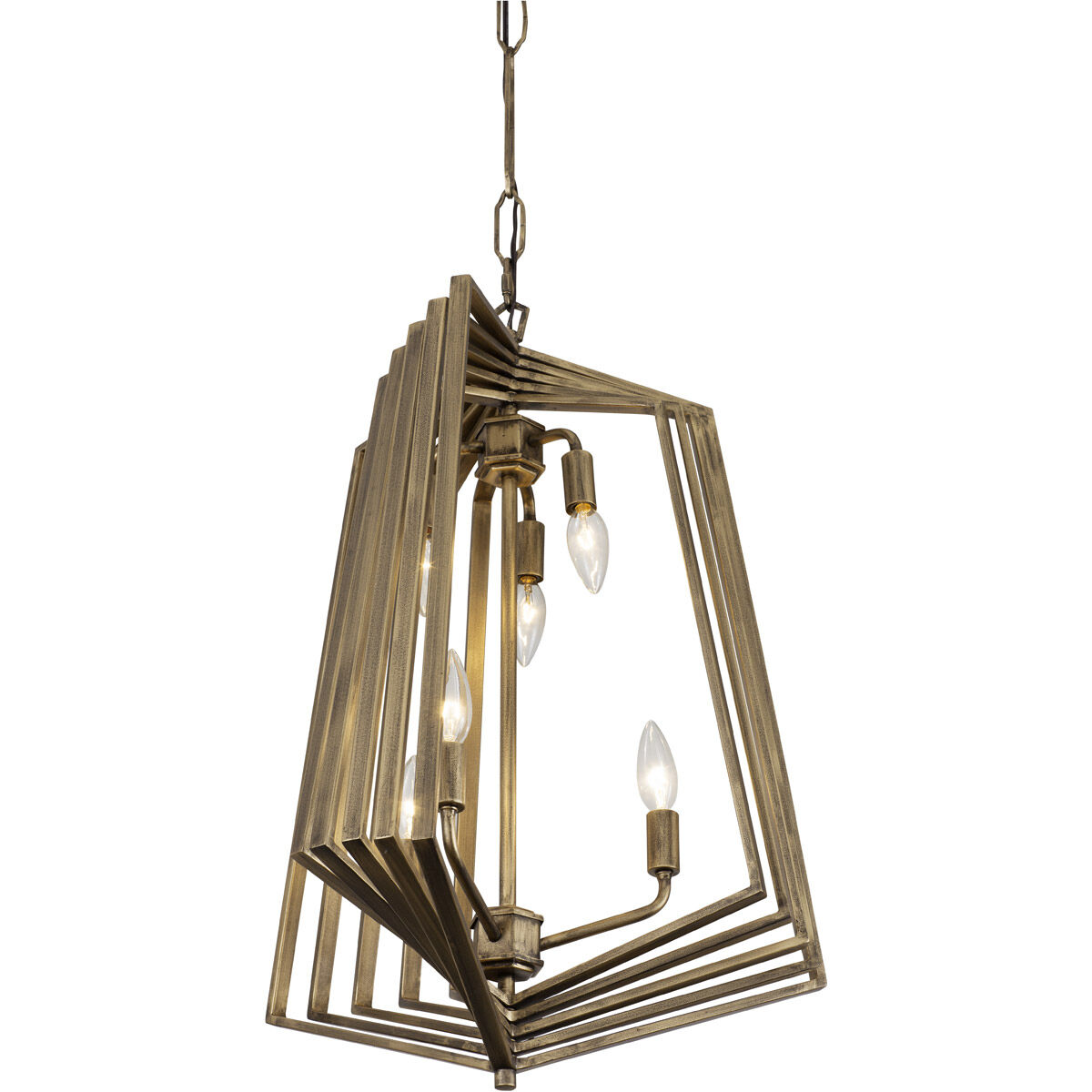 Gymnast 6 Light 20 inch Havana Gold Foyer Pendant Ceiling Light
