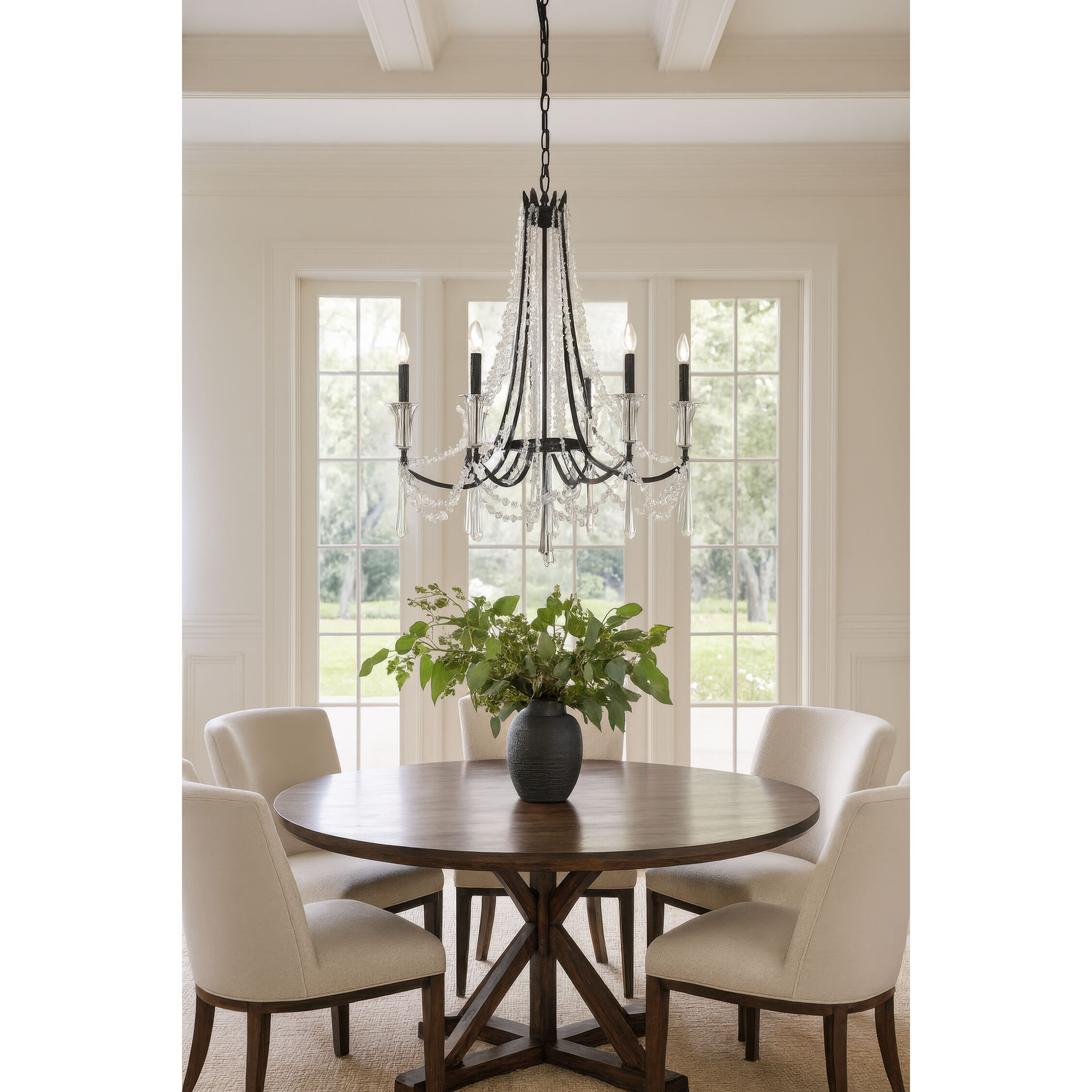 Barcelona 6 Light 27 inch Onyx Chandelier Ceiling Light