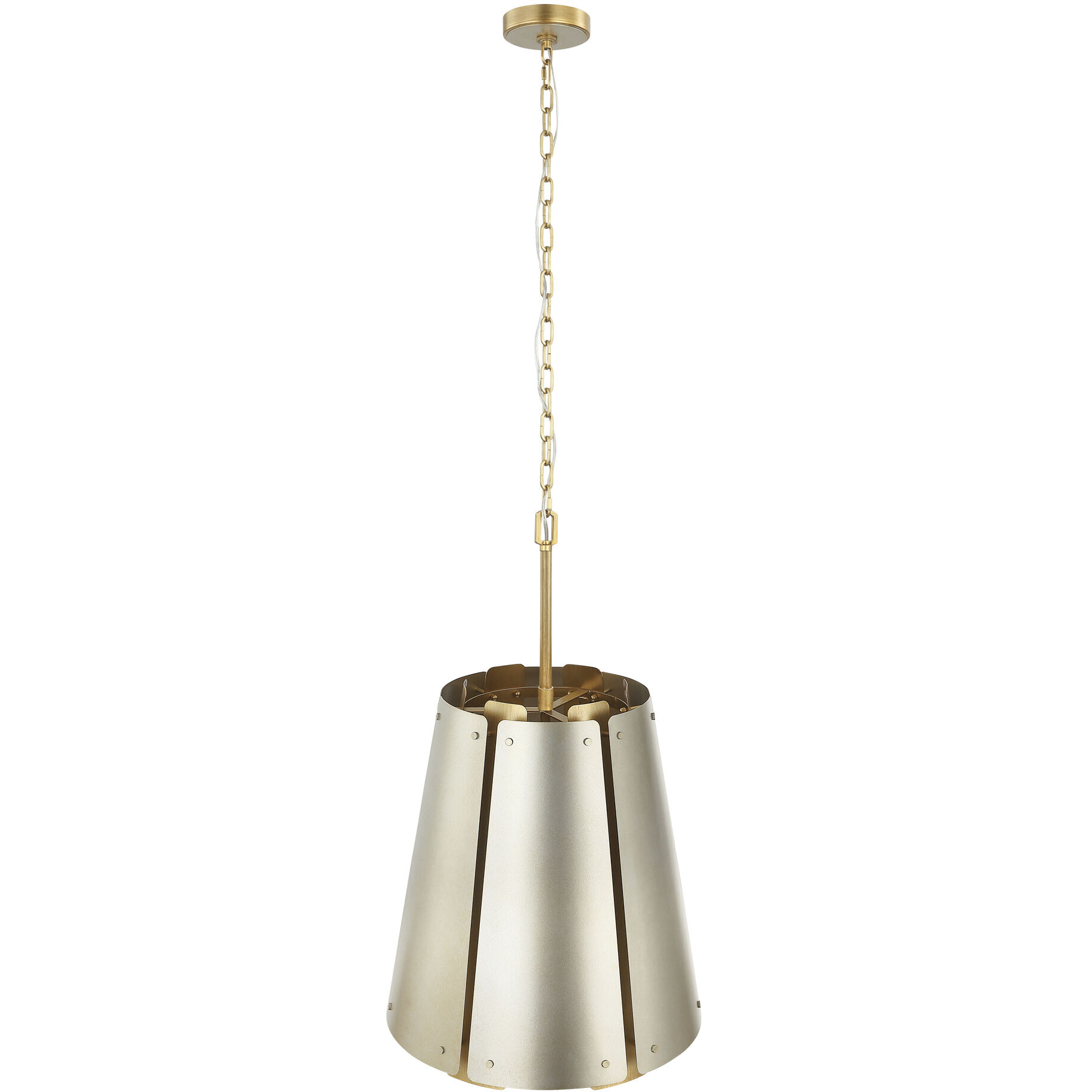 Peep Show 6 Light 16 inch Sunwashed Silver and Brushed Sienna Foyer Pendant Ceiling Light