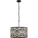 Kato 5 Light 24 inch REF Pendant Ceiling Light in Carbon Black